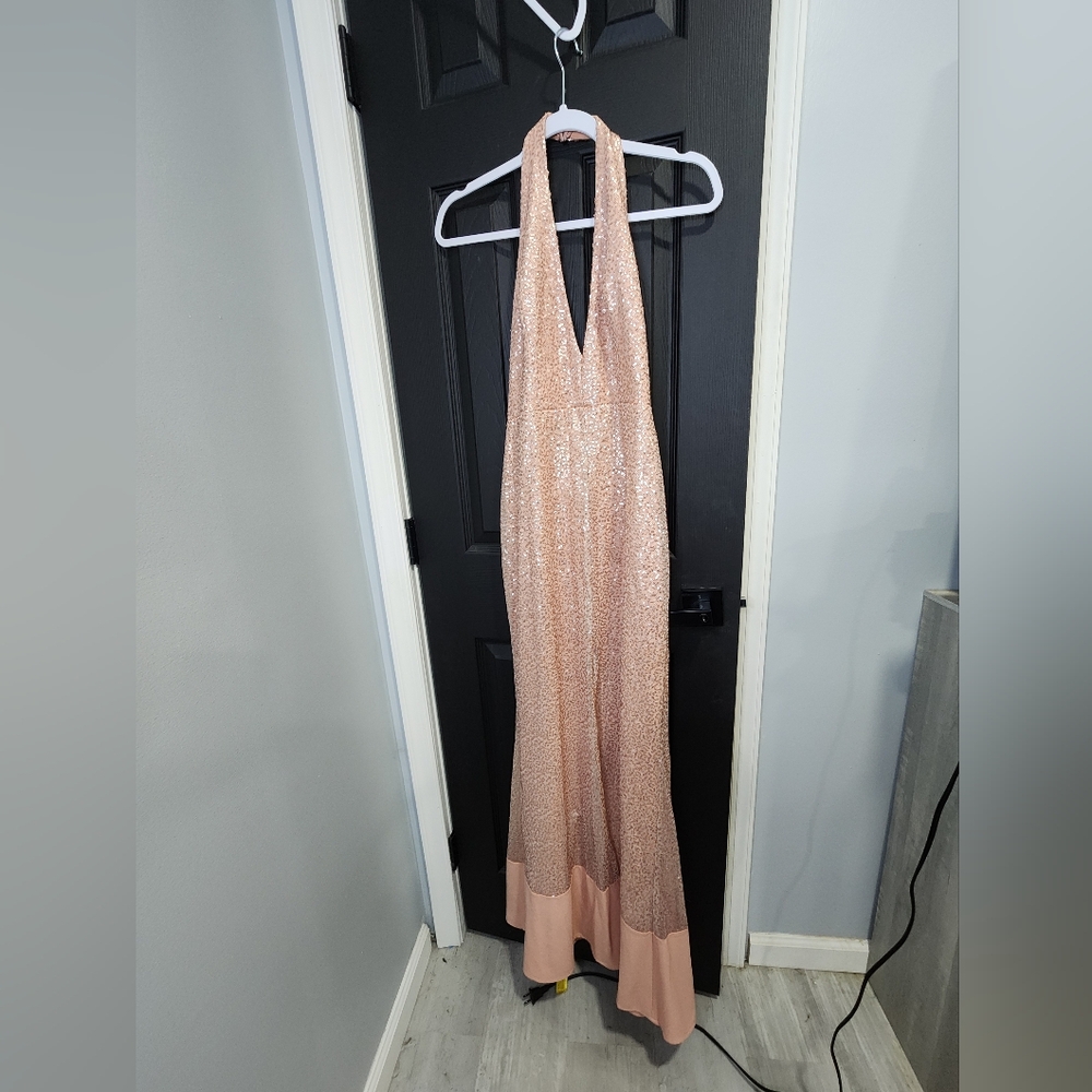 Size 8 peach gown